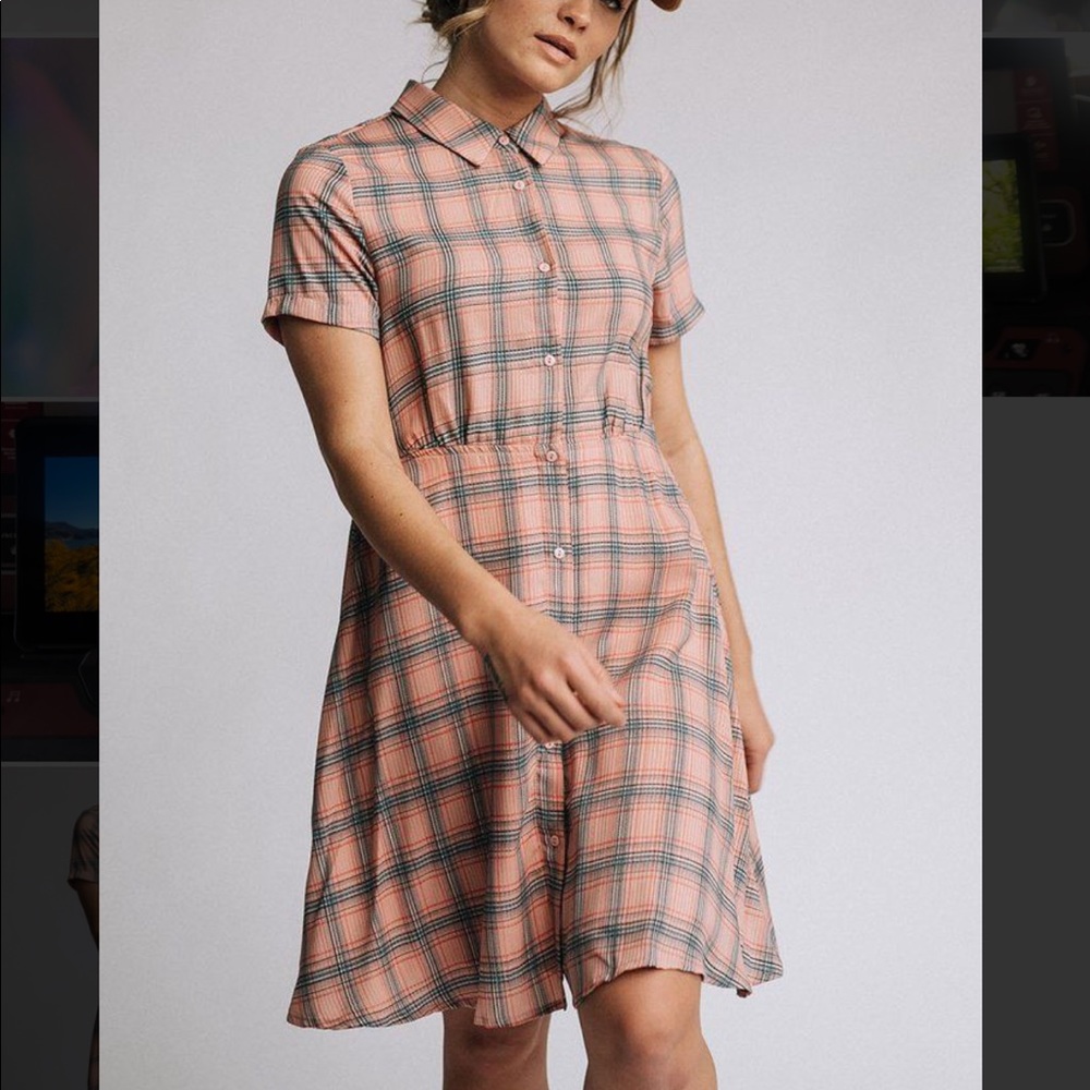 Clad and Cloth Plaid Dress